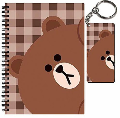 craft maniacs A5 NOTEBOOK + KEYCHAIN COLLECTION A5 Notebook RULED 160 Pages(Multicolor)
