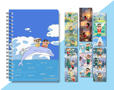 craft maniacs MULTI A5 Notebook RULED 160 Pages(Multicolor)