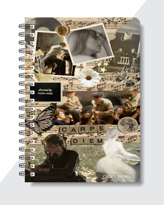 craft maniacs TAYLOR SWIFT 2024 COLLECTION A5 Notebook RULED 160 Pages(Multicolor)