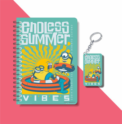 craft maniacs MINION 2023 COLLECTION A5 Notebook RULED 160 Pages(Multicolor)