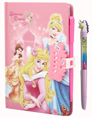 TECHNOCHITRA Doll printed Lock diary for girls A5 Notebook Single 80 Pages(Yellow)