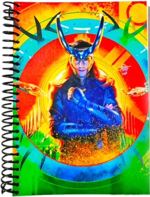 AzmiEnterprises Loki Edition A5 Note Book Ruled 160 Pages(Multicolor)