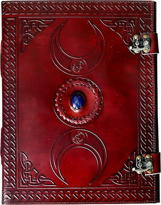 Dev Genuine Leather Diary | Vintage Handmade Leather Journal A6 Diary Unruled 100 Pages(Brown)