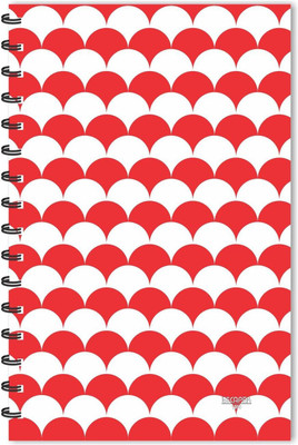 ESCAPER RG1055 A5 Diary Ruled 160 Pages(Red, White)