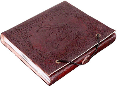 RSN Handmade A5 Diary Unruled 100 Pages(Brown)