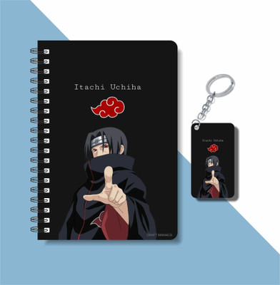 craft maniacs ITACHI UCHIHA COLLECTION A5 Diary RULED 160 Pages(White)