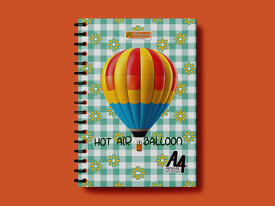 MAHAVIRA TRADERS SPIRAL NOTEBOOK A4 Notebook UNRULED 200 Pages(Multicolor)