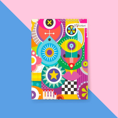 Aperture Handcrafted Aperture, Celebration Collection undated Notebook Diary, 80GSM A5 Notebook Ruled 160 Pages(Life)
