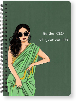 Raptech Spiral-Wiro Hard bound A5, Notebooks, For Writing Personal, Students (11817) A5 Diary Ruled 144 Pages(Multicolor)