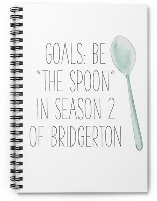 craft maniacs 2024 BRIDGERTON DIARY A5 Notebook RULED 160 Pages(Multicolor)