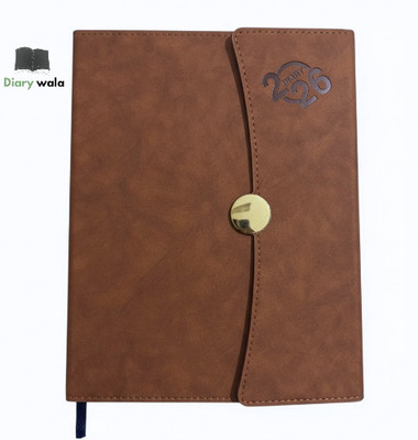 Diarywala 2026 B5 Diary RULED 192 Pages(Brown)