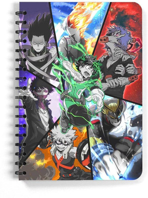 craft maniacs ANIME DIARY A5 Diary RULED 100 Pages(Multicolor)