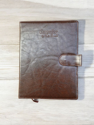 LIFECARD Soft Leather Journal – Perfect for Writers & Creatives A4 Diary Regular 365 Pages(Light Brown Leather)