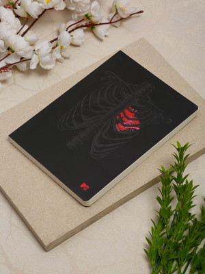 MTV Classic design notebook diary A5 Diary Ruled 200 Pages(Black::Red)