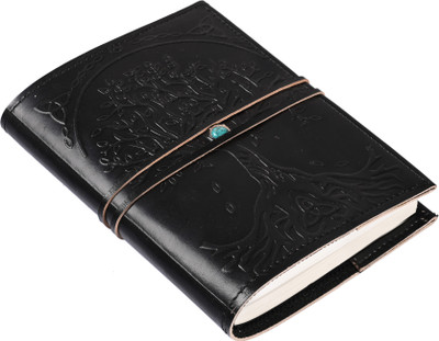 IR Handicrafts Handmade A5 Journal Ruled 100 Pages(Black)