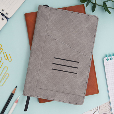 DOODLE CONNECT Executive Diary A5 Notebook Ruled 192 Pages(Graham - Grey)