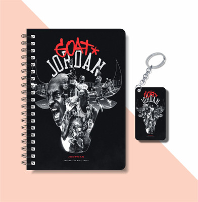 craft maniacs 2023 JORDAN DIARY + KEYCHAIN A5 Notebook RULED 160 Pages(Multicolor)