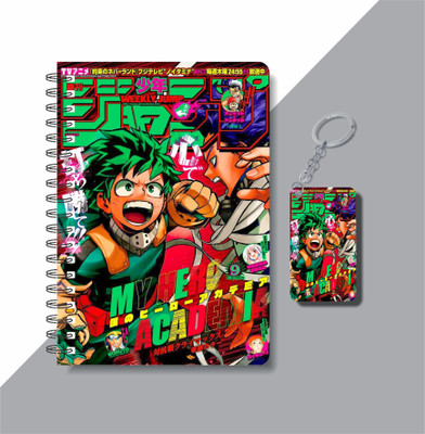 craft maniacs 2023 ANIME DIARY + KEYCHAIN A5 Notebook RULED 160 Pages(Multicolor)