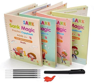 swarmshop MAGIC NOTEBOOK Regular Organizer RULE 40 Pages(Multicolor, Pack of 4)