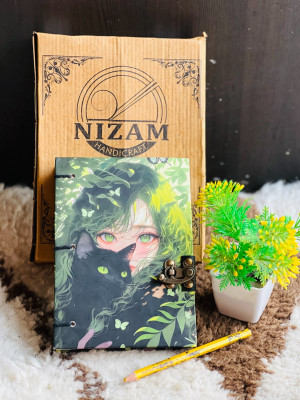 NIZAM HANDICRAFT Beautifully designed diary Notebook With Lock Clasp A5 Diary Unruled A5 Diary 100 200 Pages(Multicolor)
