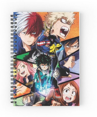 craft maniacs ANIME NOTEBOOKS A5 Note Book RULED 160 Pages(Multicolor)