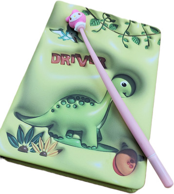 Paper Bear Dinosaur A5 Diary Designer 80 Pages(Green)