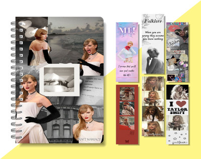 craft maniacs 2024 TAYLOR DIARY + FREEBIE COLLECTION A5 Notebook RULED 160 Pages(Multicolor)