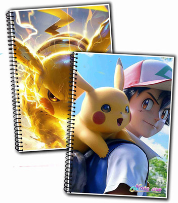 NOTEme Spiral Binding A4 Note Book unruled 200 Pages(Multicolor, Pack of 2)