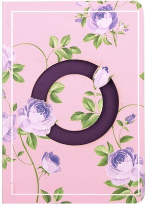 Doodle Initial O lasercut Notebook, B6 (6.69 X 4.72 X 0.5 Inches), 200 Pages, 80 GSM, Diary for Girls B6 Notebook Ruled 192 Pages(MulticolorO)
