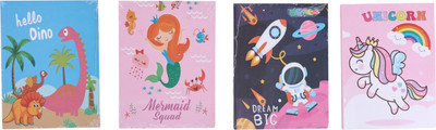 Quickoo Unicorn themed Regular Diary 40 Pages(Multicolor)