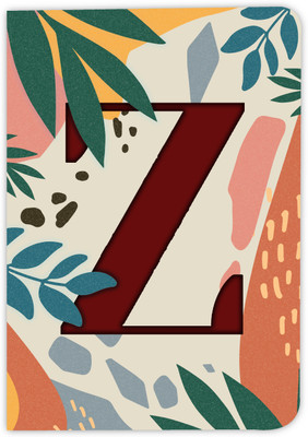 DI-KRAFT Z Printed Regular Notebook Diary ||Alphabets Printed Diary For School/Collage A5 Notebook Unruled 200 Pages(Multicolor 21)