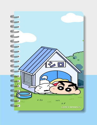 craft maniacs SHINCHAN DIARY 2025 A5 Notebook RULED 160 Pages(Multicolor)