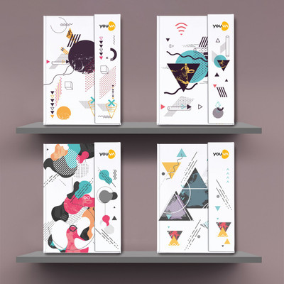 NAVNEET Youva Case Bound CBNB Magnetic My Notes 14.8x21 cm Single Line Regular Notebook Single Line 192 Pages(Multicolor)
