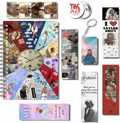 craft maniacs 2023 TAYLOR 3 FREEBIE COLLECTION A5 Diary RULED 160 Pages(Red, Pack of 3)