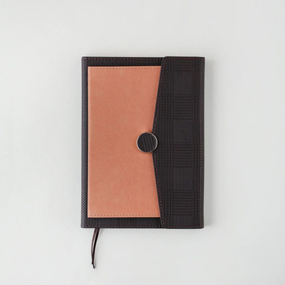 ORANJBOX A5 Notebook A5 Notebook Single Rule 224 Pages(Brown)