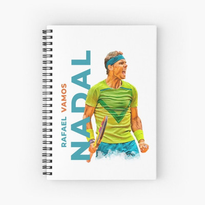 craft maniacs 2024 RAFAEL NADAL NOTEBOOK A5 Notebook RULED 160 Pages(Multicolor)