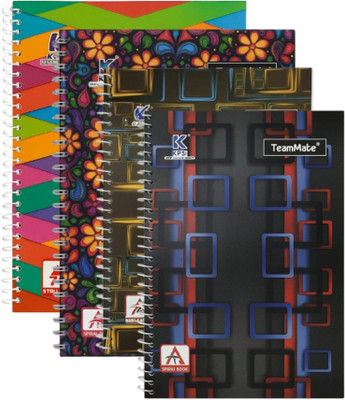 ABC Premium A4 Notebook Plain 200 Pages(Textured, Pack of 4)