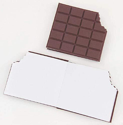 KHILONEWALA Chocolate Fragrance Note Pad Mini Note Pad With Chocolate Shape Mini Note Pad Unruled 60 Pages(Brown)