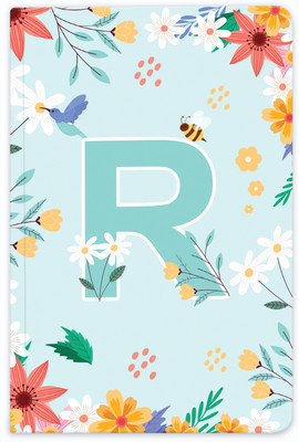 Diarymart Initial Letter Premium Soft Bound Notebook Diary for Girls I Journal Notebook I B6 Diary Ruled 160 Pages(Initial R)