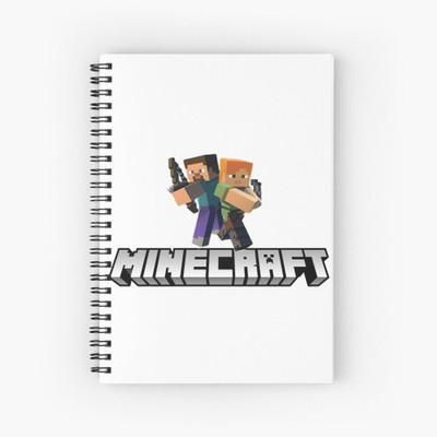 craft maniacs MINECRAFT NOTEBOOK COLLECTION A5 Diary RULED 160 Pages(Black)