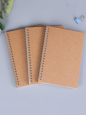 craft maniacs ECO FRIENDLY COLLECTION A5 Notebook UNRULED 120 Pages(Multicolor, Pack of 6)