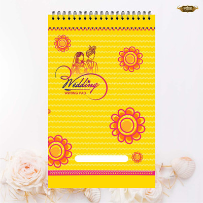 Nyouta Wedding Notepad Regular Note Pad Single Ruled. 100 Pages(Bridal Gift)