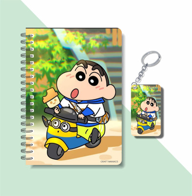 craft maniacs SHINCHAN 2023 NOTEBOOK COLLECTION A5 Notebook RULED 160 Pages(Multicolor)