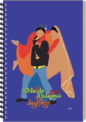 ESCAPER Dilwale Dulhania Le Jayenge Dialogue Diary, Notebook For Writing A5 Diary Ruled 160 Pages(Dilwale Dulhania Le Jayenge)