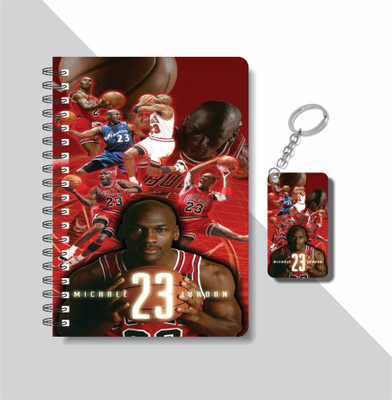 craft maniacs 2023 JORDAN DIARY + KEYCHAIN A5 Notebook RULED 160 Pages(Multicolor)