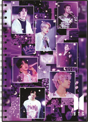 ShivaArts BTS A5 Diary 160 Pages(Multicolor)