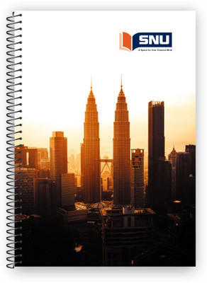 SNU CREATION Exercise book A4 Notebook Ruled 220 Pages(Multicolor)
