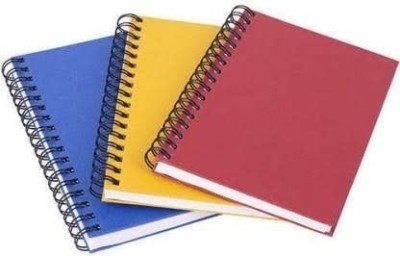 UNIQPAL Notebook A4 Notebook Unruled/Plain 200 Pages(Multicolor, Pack of 3)