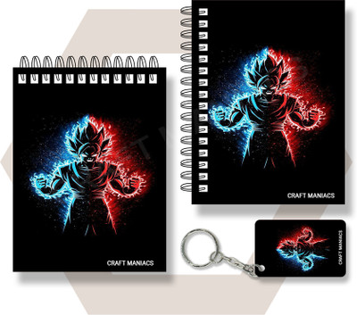 craft maniacs GOKU NOTEBOOKS A6 Notebook UNRULED 100 Pages(Green)