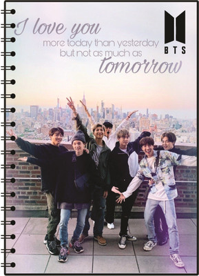ShivaArts BTS A5 Diary 160 Pages(Multicolor)